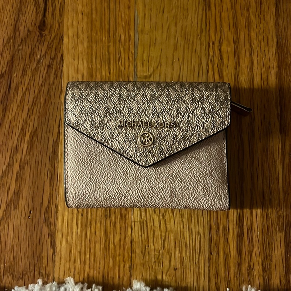 Michael Kors rose gold wallet!